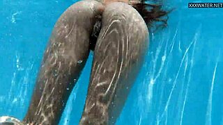 Wow, Bonnie, that tight petite brunette body swimming is hot!