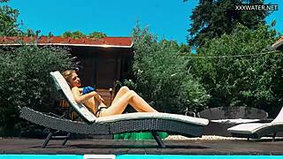 Wow, Bonnie, that tight petite brunette body swimming is hot!