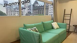 in the living room, safira mel enjoys a big cock on the sofa with amateurs