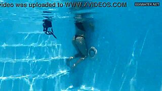 Wow, Bonnie, that tight petite brunette body swimming is hot!