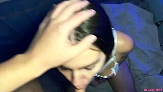 Student Gets Face Fucked and Cumshot