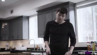 Anny Aurora submits to her teen employer, spreading her natural tits as he rims and rams her wet pussy