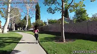 Brunette Teen 18+ Riding Dildo in HD First Time Cash