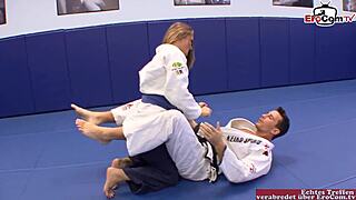 Brunette college girl with perfect tits craves a messy facial