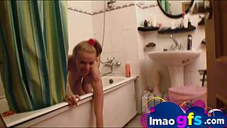 Young Jess Fingering Herself in Bathtub Closeup View, Wow!