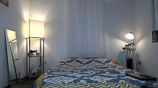 scarlet datz interviewed on sofa for casting, flashing pussy