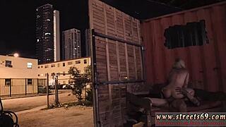 Outdoor Sex with Teen 18+ Domination, Cum on Old Pussy