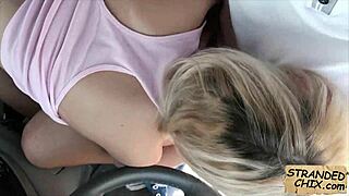 Czech Babe Katy Rose Banged Hard in Car