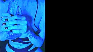 Cute 18-Year-Old Arinafox Masturbates with Dildo in Bikini Swimsuit