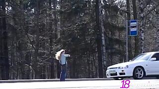 i feel sasha's curly hair bouncing as she rides my ass in cowgirl