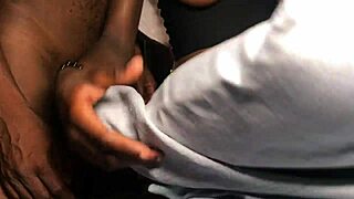 Teen amateur deepthroats for cum on shaved pussy