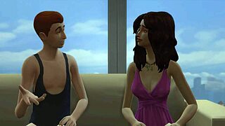 Step brother and sister share a bed. They explore first-time family sex together.