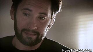 Taboo teen gets fucked and licked in trio