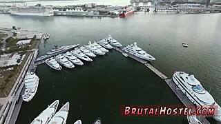 Platinum Blonde Bombshell In Cage Group Scene