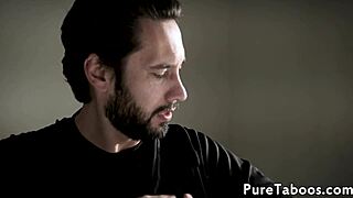 Taboo teen gets fucked and licked in trio