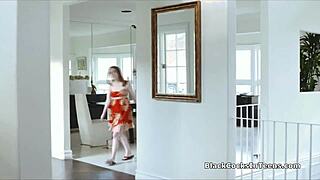 Rich Teen Bends Over for Big Black Shaft