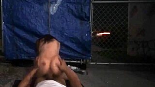 bondage sex leads to rough outdoor orgasm with anya olsens