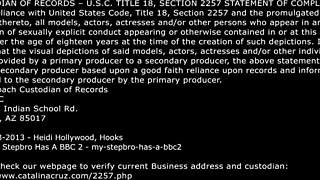 Down for BBC - Heidi Hollywood Takes Monster Cock in Mouth and Pussy