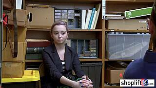 Petite Blonde Teen 18+ Caught by Policeman