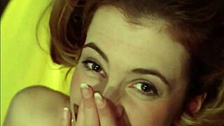 Pigtailed babe giggles while sucking and banging