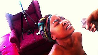 teen with perfect body and bubble butt featuring big black cock