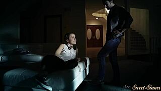 i watch my petite stepsister spread her legs in heels for cock.