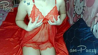 Amateur Girl Masturbates in See-Through Lingerie