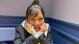 beautiful teen grabs dick and rides cowgirl with intense hip shaking for creampie.