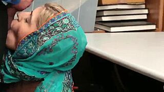 Hey, can you handle this hijab-wearing Arab teen 18+ stealing?