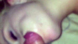 Blonde Teen 18+ Gags On Huge Cock And Gets Facial Homemade