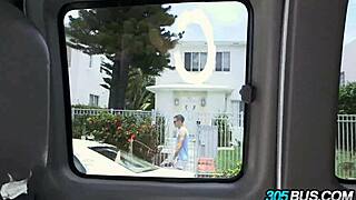 Sexy pornstar vicki chase blows amateurs in the car for cash.