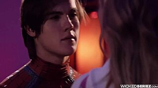 Parody of Spidey pool, booze, big boobs, cock action