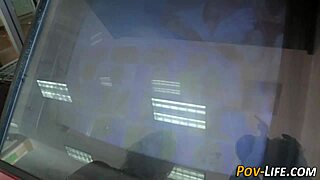 Petite amateur teen tugs cock in intense POV