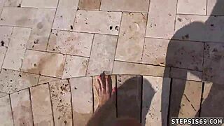 cute teen gives her first blowjob to her boss, and he loves it