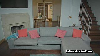 Spicy Latina Teen Bounces on Cock!