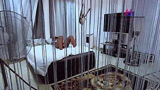 Is this horny wife fucking her african house boy beyond duty?