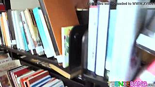 Young bookworm Carrie Brooks takes huge shaft pov after oral