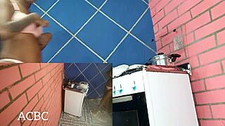 Nicoli Fox gets anal in the kitchen, clothes ripped off?