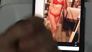 Teen 18+ with big tits and ass gets cum tribute blowjob from monster cock amateurs.