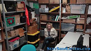 Teen Thief Caught and Given a Sticky Cumshot in HD