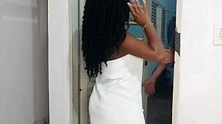 my towel dropped in front of my neighbor, he saw everything and got so hard, damn.