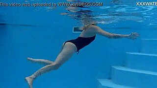 Mimi Cica Strips Naked Underwater