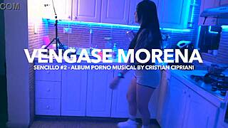 Sexy babe dances to vengase morena