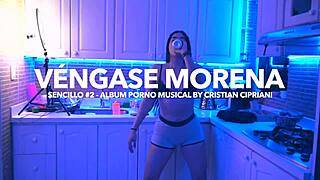 Sexy babe dances to vengase morena