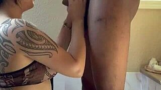 want to see her suck that big black cock in the bath?