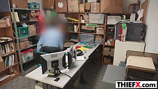 Teen 18+ Punished by Burglar with Big Cock in Garage