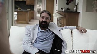 Teen gives taboo titfuck and sucks dick