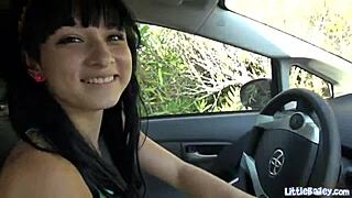 Amateur Teen 18+ Bailey Toys Her Shaved Pussy With Small 18+ Tits