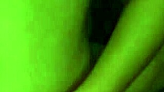 I seduce my girlfriend, caressing her huge natural big tits in front of the camera.