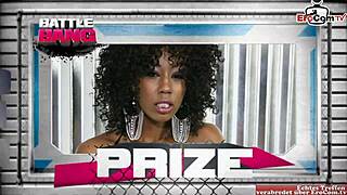 Skinny Ebony Babe With Small Tits Fucks Intensely In The Boxing Ring, Horny And Adorable